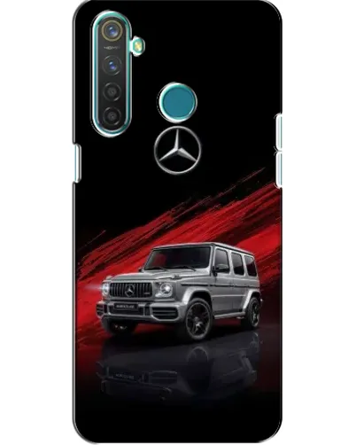 Чехол для Realme 5 с картинкой «Mercedes G-Class красный»