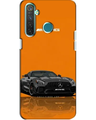 Чехол для Realme 5 с картинкой «Оранжевый Mercedes AMG»