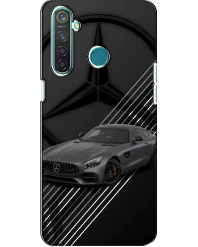 Чехол для Realme 5 с картинкой «Mercedes AMG — графика»