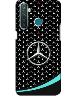 Чехол для Realme 5 с картинкой «Mercedes — бирюзовый акцент»