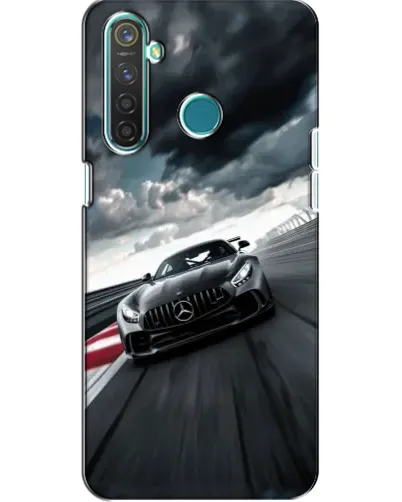 Чехол для Realme 5 с картинкой «Гоночный Mercedes AMG»