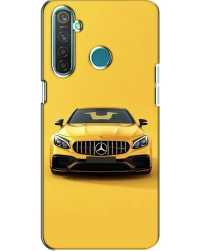 Чехол для Realme 5 с картинкой «Желтый Mercedes GT»