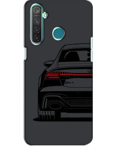 Чехол для Realme 5 с картинкой «Задняя часть Audi — арт»