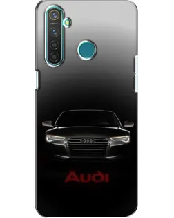 Чехол для Realme 5 с картинкой «Audi — градиентный контур»