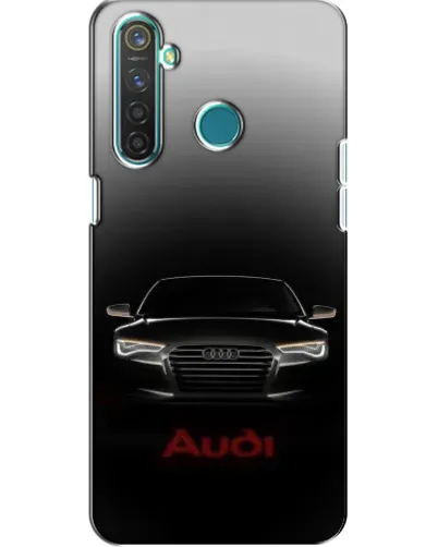 Чехол для Realme 5 с картинкой «Audi — градиентный контур»