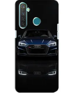 Чехол для Realme 5 с картинкой «Audi — ночное отражение»