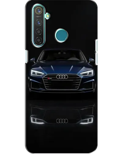 Чехол для Realme 5 с картинкой «Audi — ночное отражение»