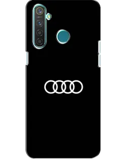Чехол для Realme 5 с картинкой «Audi White Logo»