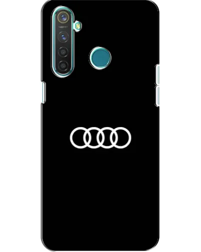 Чехол для Realme 5 с картинкой «Audi White Logo»