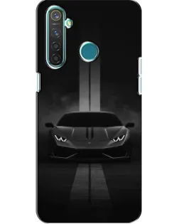 Чехол для Realme 5 с картинкой «Lamborghini симметрия дорог»