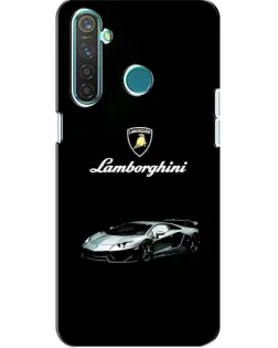 Чехол для Realme 5 с картинкой «Логотип Lamborghini классика»