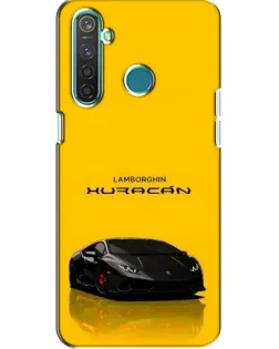 Чехол для Realme 5 с картинкой «Lamborghini Huracan черный»