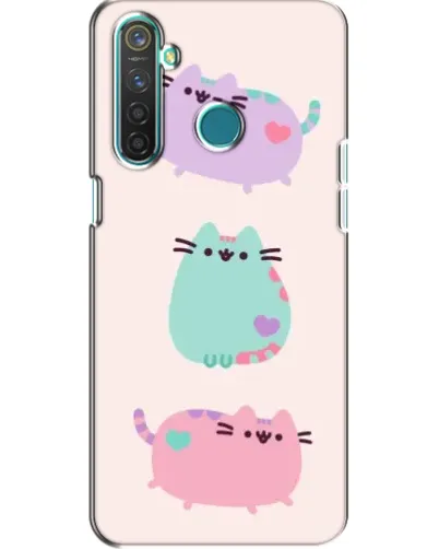 Чехол для Realme 5 с картинкой «Pusheen трио» Чехол для Realme 5 с картинкой «Pusheen трио»