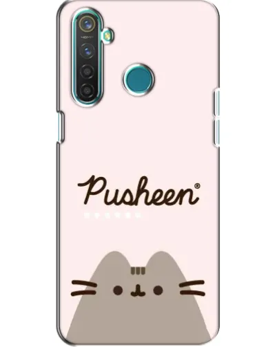 Чехол для Realme 5 с картинкой «Pusheen логотип» Чехол для Realme 5 с картинкой «Pusheen логотип»