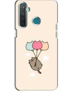Чехол для Realme 5 с картинкой «Пушин на шариках»