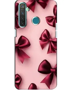 Чехол для Realme 5 с картинкой «Бордовый атлас»