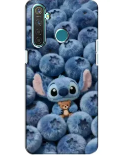 Чехол для Realme 5 с картинкой «Стич и голубика» Чехол для Realme 5 с картинкой «Стич и голубика»