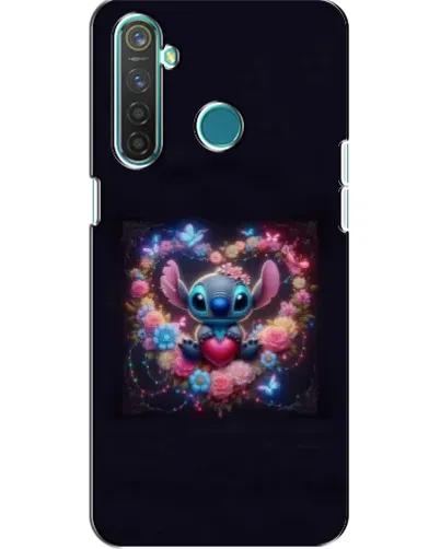 Чехол для Realme 5 с картинкой «Stitch в цветах» Чехол для Realme 5 с картинкой «Stitch в цветах»