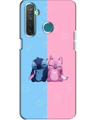 Чехол для Realme 5 с картинкой «Stitch и Angel Love» Чехол для Realme 5 с картинкой «Stitch и Angel Love»