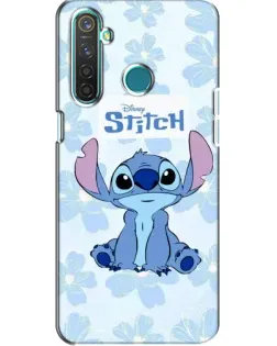 Чехол для Realme 5 с картинкой «Stitch среди цветов» Чехол для Realme 5 с картинкой «Stitch среди цветов»