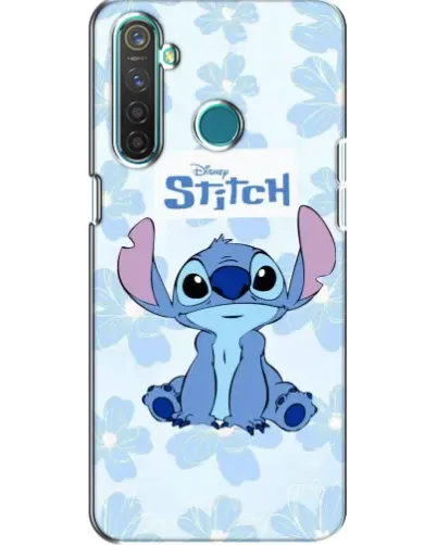 Чехол для Realme 5 с картинкой «Stitch среди цветов» Чехол для Realme 5 с картинкой «Stitch среди цветов»