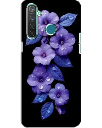 Чохол для Realme 5 з картинкою «Фіолетові квіти з росою» Чохол для Realme 5 з картинкою «Фіолетові квіти з росою»