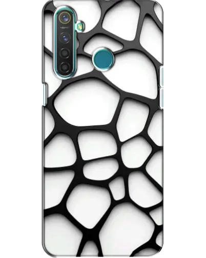 Чехол для Realme 5 с картинкой «Белая объемная сетка» Чехол для Realme 5 с картинкой «Белая объемная сетка»