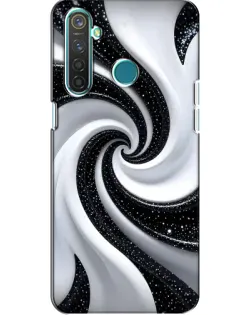 Чехол для Realme 5 с картинкой «Черно-белая спираль» Чехол для Realme 5 с картинкой «Черно-белая спираль»