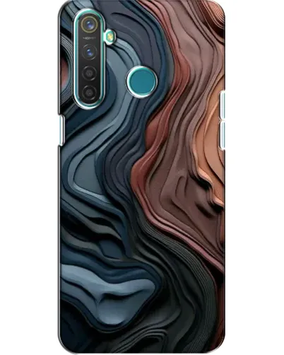 Чехол для Realme 5 с картинкой «Цветные волны каньона» Чехол для Realme 5 с картинкой «Цветные волны каньона»