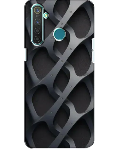 Чехол для Realme 5 с картинкой «Объемное серое плетение» Чехол для Realme 5 с картинкой «Объемное серое плетение»