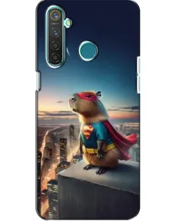 Чехол для Realme 5 с картинкой «Капи-мен супергерой»