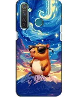 Чехол для Realme 5 с картинкой «Капибара Ван Гога»
