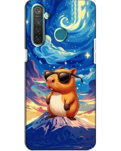 Чехол для Realme 5 с картинкой «Капибара Ван Гога»