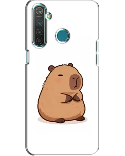 Чехол для Realme 5 с картинкой «Толстенькая капибара»