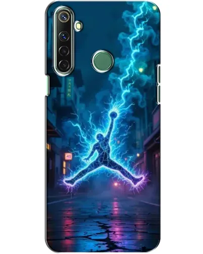 Чехол для Realme 6i с картинкой «Jordan Gold Jumpman»