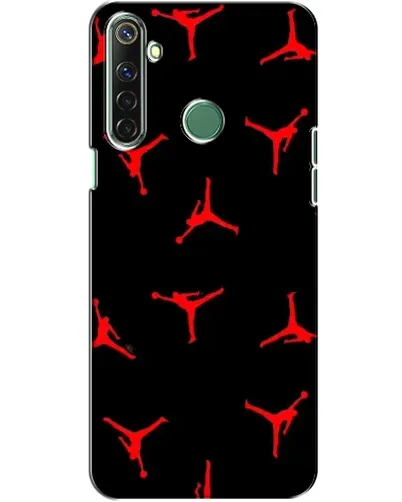 Чехол для Realme 6i с картинкой «Jordan Red Pattern»