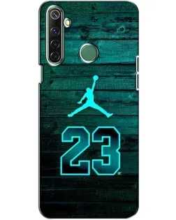 Чехол для Realme 6i с картинкой «Jordan Cyan 23»