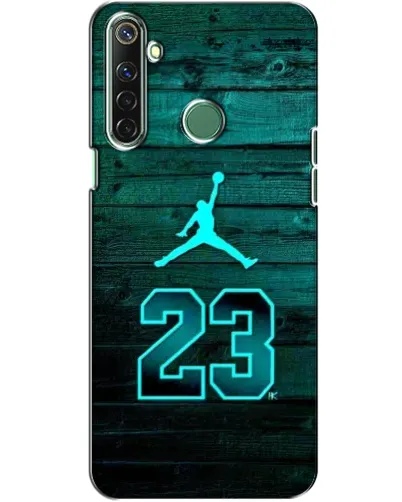 Чехол для Realme 6i с картинкой «Jordan Cyan 23»