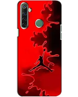 Чехол для Realme 6i с картинкой «Jordan Red Smoke»