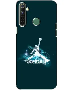 Чехол для Realme 6i с картинкой «Jordan Blue Fire»
