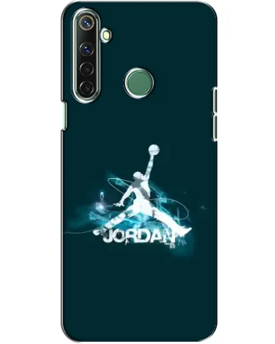 Чехол для Realme 6i с картинкой «Jordan Blue Fire»