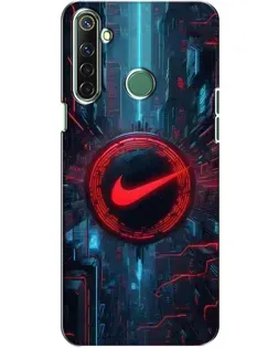 Чехол для Realme 6i с картинкой «Техногенный стиль Nike»