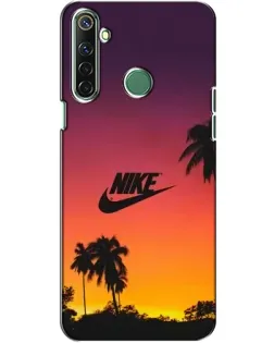 Чехол для Realme 6i с картинкой «Nike на закате солнца»