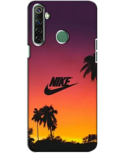 Чехол для Realme 6i с картинкой «Nike на закате солнца»
