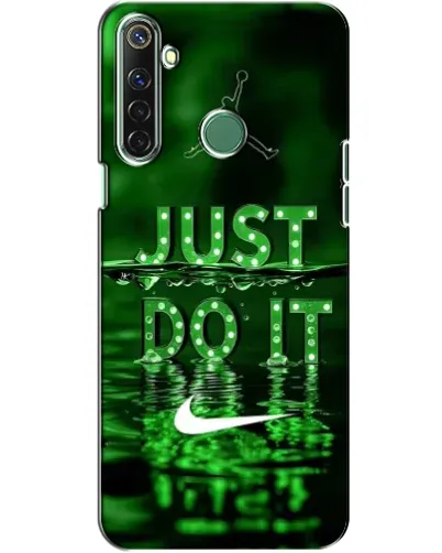Чехол для Realme 6i с картинкой «Зеленый неоновый Nike»