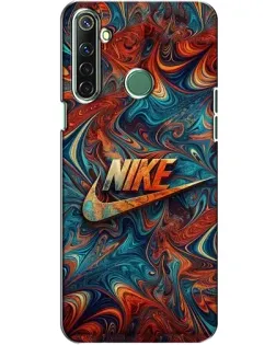 Чехол для Realme 6i с картинкой «Nike в абстракции»