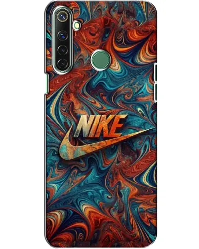 Чехол для Realme 6i с картинкой «Nike в абстракции»