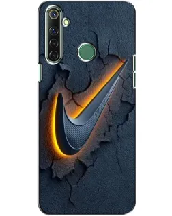 Чехол для Realme 6i с картинкой «Объемный логотип Найк»