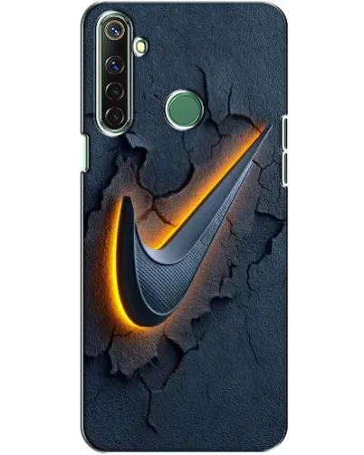 Чехол для Realme 6i с картинкой «Объемный логотип Найк»