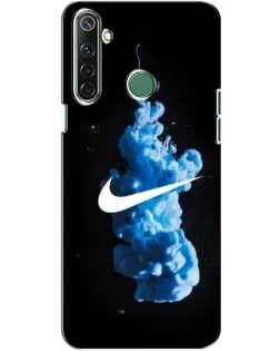 Чехол для Realme 6i с картинкой «Nike и синий дым»